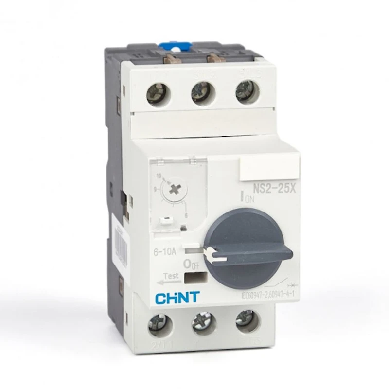 Мотор-автомат Chint NS2-25X 6-10A с поворотной ручкой Мотор-автомат Chint NS2-25X 6-10A с поворотной ручкой