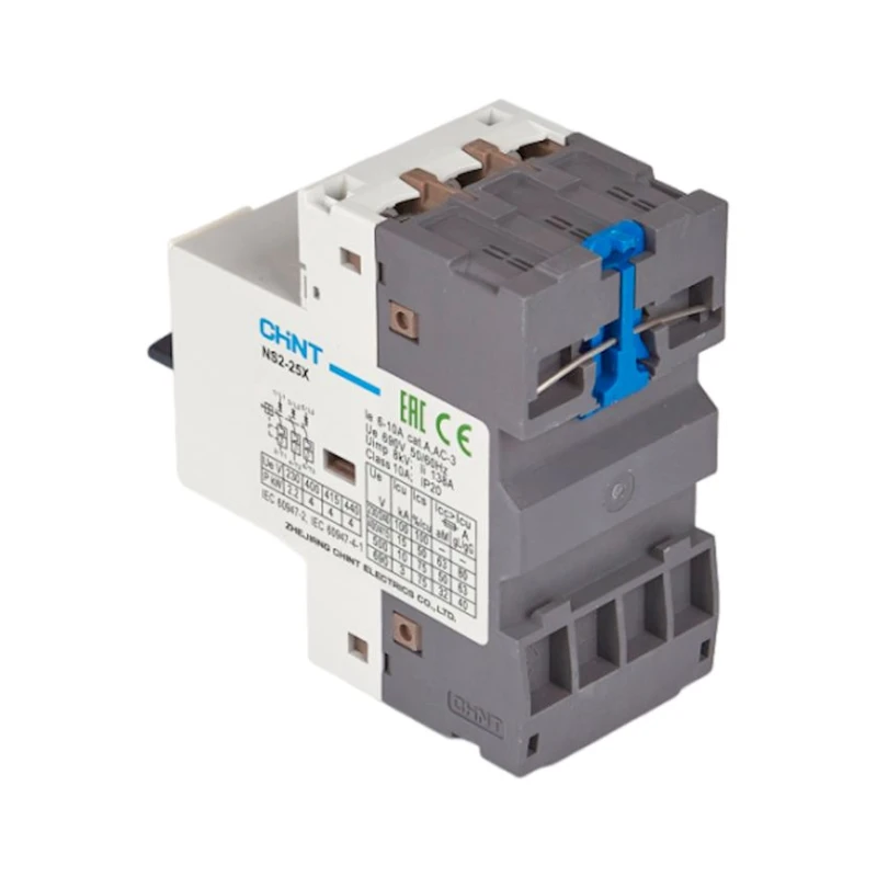 Мотор-автомат Chint NS2-25X 6-10A с поворотной ручкой Мотор-автомат Chint NS2-25X 6-10A с поворотной ручкой