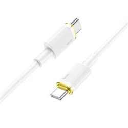Кабель USB Hoco U109, Type-C - Type-C, 1.2 m, 3A, Белый