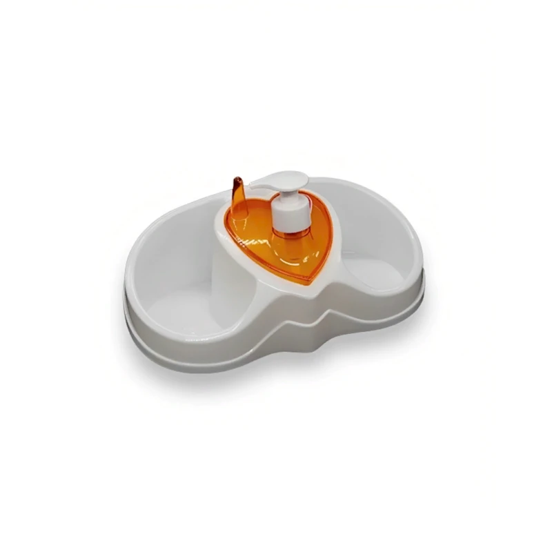 Диспеснер для моющих средств Flosoft SOG_6570, пластик, белый/оранжевый