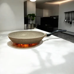 Сковородка Gallery Home GH-000122, 32 см, гранит, бежевая