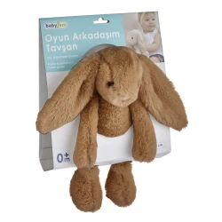 Мягкая игрушка Babyjem Кролик светло-коричневая, 35 см