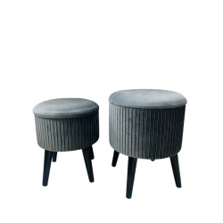 Пуфик, серый, 2 шт Пуфик, серый, 2 шт