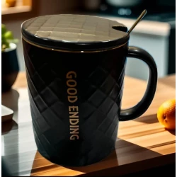 Чашка, черная