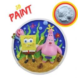 Панно-3D-раскраска 10101013 Sponge Bob, гипс Панно-3D-раскраска 10101013 Sponge Bob, гипс