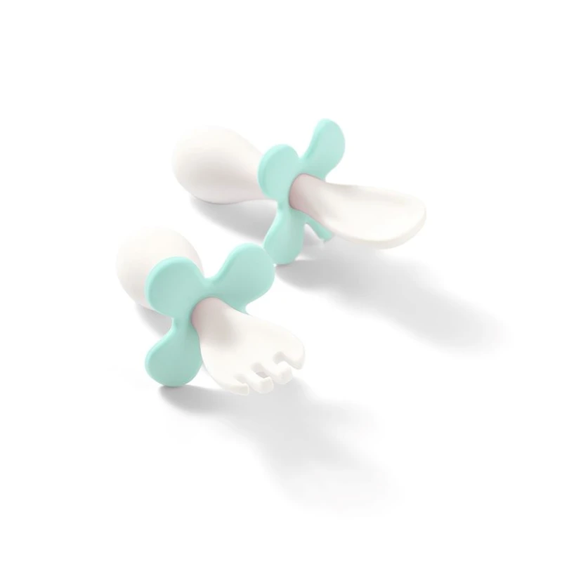 Набор ложка и вилка Babyono, белый, 2 шт Набор ложка и вилка Babyono, белый, 2 шт