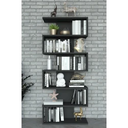 Stellaj ev_12551120 Paris, LDSP, 160x65x65 sm, qara Stellaj ev_12551120 Paris, LDSP, 160x65x65 sm, qara