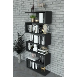 Stellaj ev_12551120 Paris, LDSP, 160x65x65 sm, qara Stellaj ev_12551120 Paris, LDSP, 160x65x65 sm, qara