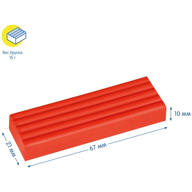 Пластилин Мульти-Пульти со стеком, 90 г, 6 цветов, от 3 лет Пластилин Мульти-Пульти со стеком, 90 г, 6 цветов, от 3 лет