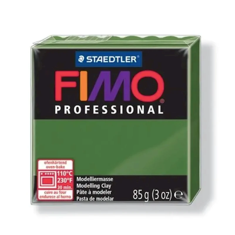 Polimer gil Fimo Professional, 85 q, yaşıl yarpaq