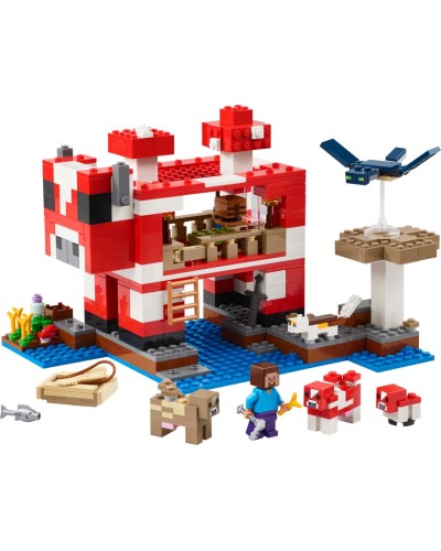 Konstruktor LEGO Minecraft The Mooshroom House 21270, 8 yaş+, 500 hissə - 21270