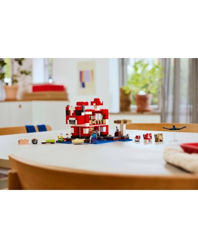 Konstruktor LEGO Minecraft The Mooshroom House 21270, 8 yaş+, 500 hissə - 21270