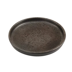 Тарелка Porland Stoneware 04SWA000001, керамогранит, коричневая, 27 см