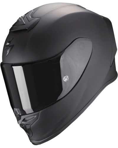 Motosikl dəbilqəsi Scorpion Exo-R1 Evo Air Solid, karbon/şüşə lif, qara, ölçü L