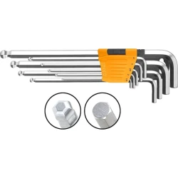Набор шестигранных ключей Ingco HHK12092, 9 шт