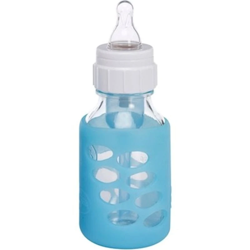 Защитный чехол для стеклянной бутылки Dr. Brown's Natural Flow, голубой, 125 мл