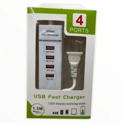 USB хаб Regleta Cargador USB 4PT Fast Charge, 1.5 м USB хаб Regleta Cargador USB 4PT Fast Charge, 1.5 м