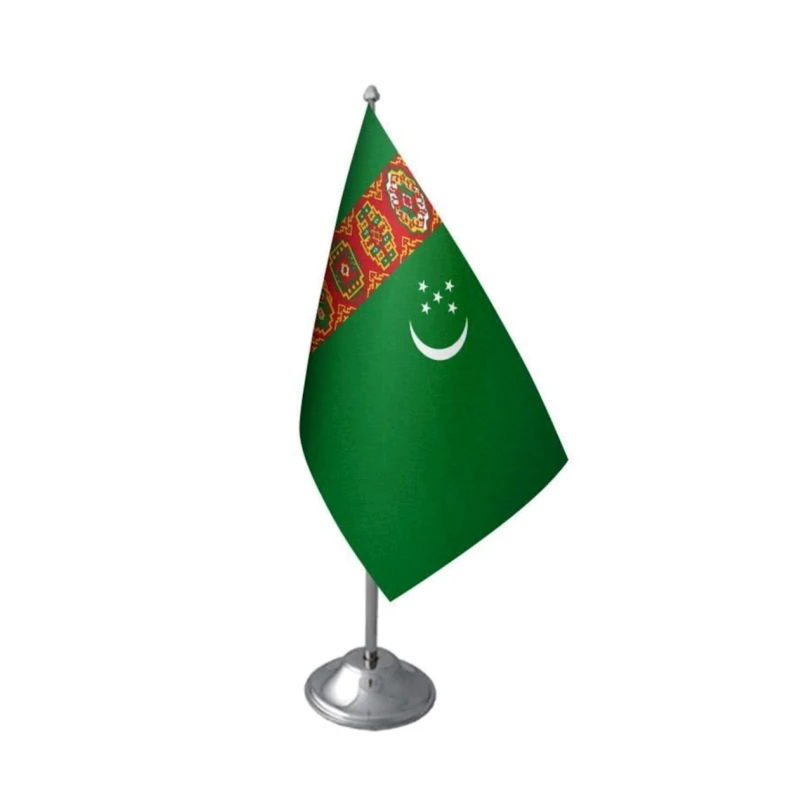 Настольный флаг Туркменистана 0043