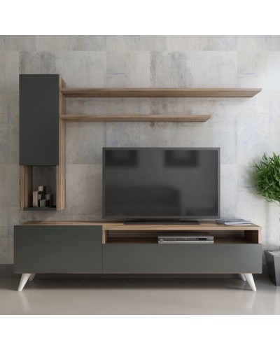 Stend TV üçün 2115668, 160x40x60 sm, antrasit qəhvəyi