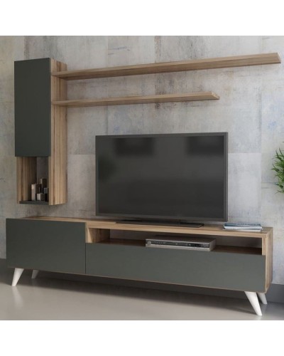 Stend TV üçün 2115668, 160x40x60 sm, antrasit qəhvəyi