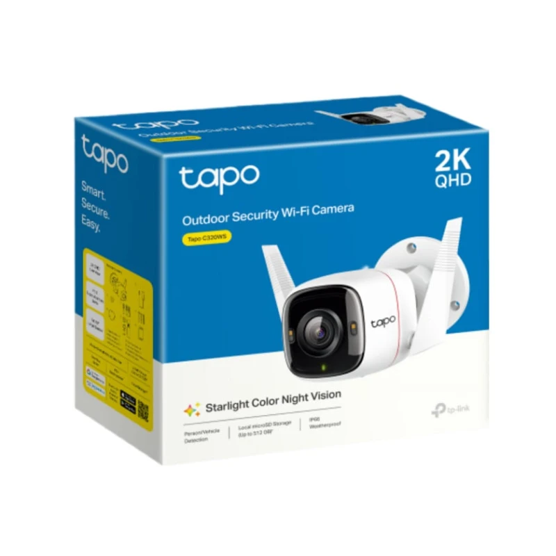 Камера видеонаблюдения Tapo TP-Link C320WS 2K Wi-Fi Камера видеонаблюдения Tapo TP-Link C320WS 2K Wi-Fi