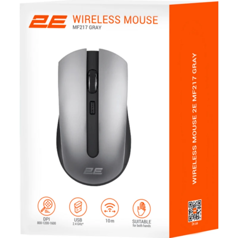 Мышь 2E MF217 WL Gray (2E-MF217WC)