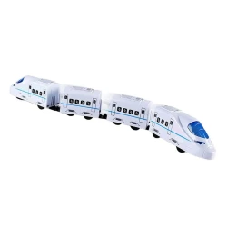 Детский электрический поезд MagiDeal, 4-6 лет, пластик, белый/синий Детский электрический поезд MagiDeal, 4-6 лет, пластик, белый/синий