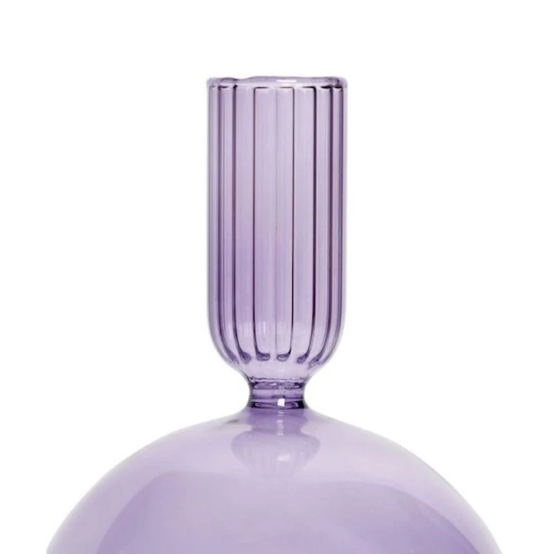 Подсвечник Hom-me стекло, Фиолетовый Подсвечник Hom-me стекло, Фиолетовый