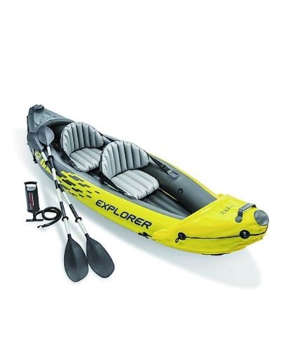 Şişmə baydarka Intex 68307 Explorer K2, 312х91х51 sm, alüminium avarlar 218 sm, 180 kq qədər