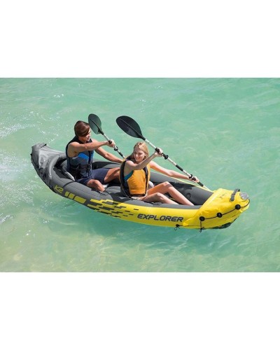 Şişmə baydarka Intex 68307 Explorer K2, 312х91х51 sm, alüminium avarlar 218 sm, 180 kq qədər