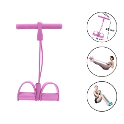 Çoxfunksiyalı trenajor Resistance band 1855 çəhrayı