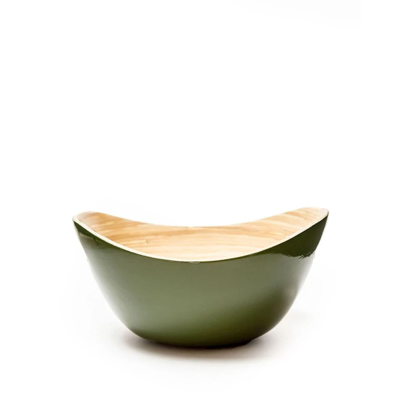 Миска Hom-me 100262, 19.5x17x9.5 см, бамбук, зелёная Миска Hom-me 100262, 19.5x17x9.5 см, бамбук, зелёная