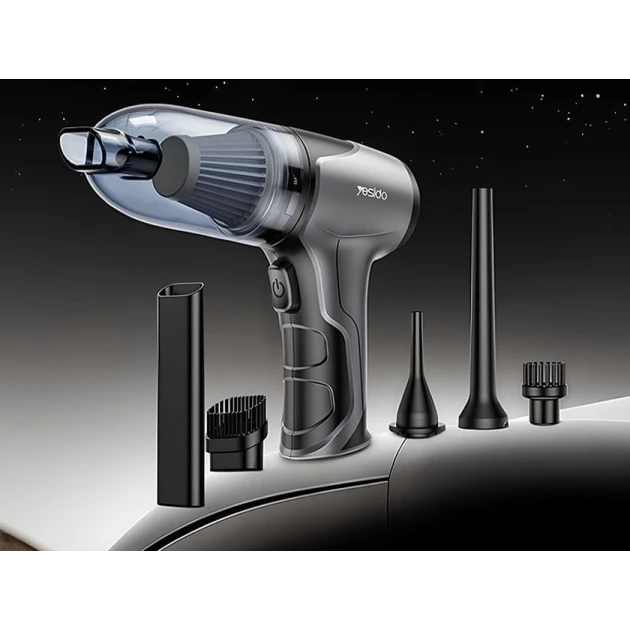 Беспроводной ручной пылесос для автомобиля Yesido VC08, 4000 мАч, Type-C Беспроводной ручной пылесос для автомобиля Yesido VC08, 4000 мАч, Type-C