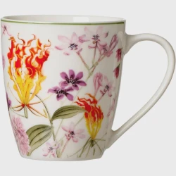 Кружка Ritzenhoff&Breker Flora 426076, керамика, белая, 350 мл