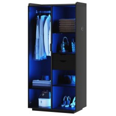 Şkaf Art Mebel Art-100-39, qara, 210х100х50 sm
