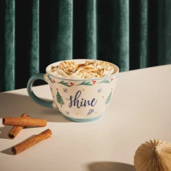 Чашка Emsan İnfancy Shine, фарфор, белая, 480 мл