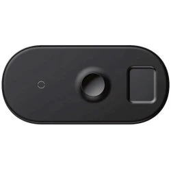 Беспроводное зарядное устройство Baseus Smart 3in1 Wireless Charger For Phone+Watch+Pods, Черный (6953156219410)