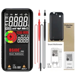 Multimetr BSIDE S10, 13.6x6.7x1.2 sm, qara