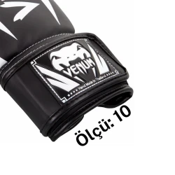 Перчатки для бокса Venum 4002, черный/белый, размер 10