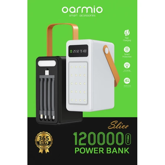Внешний аккумулятор-фонарь Oarmio Slice 120000mAh Внешний аккумулятор-фонарь Oarmio Slice 120000mAh