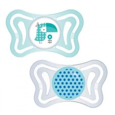 Əmziklər dəsti Chicco Physio Light Boy, 2-6 ay, silikon, 2 əd, mavi