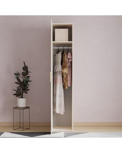 Şkaf Art Mebel 14, 210x50x45 sm, laminat, krem