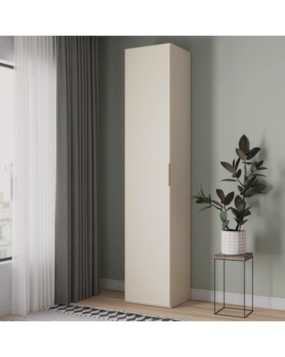Şkaf Art Mebel 14, 210x50x45 sm, laminat, krem