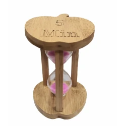 Песочные часы деревянные, на 5 минут, 12x8 см