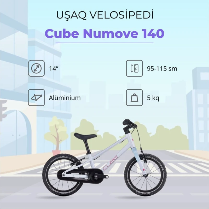 Velosiped Cube Numove 140 850220, 14 Velosiped Cube Numove 140 850220, 14