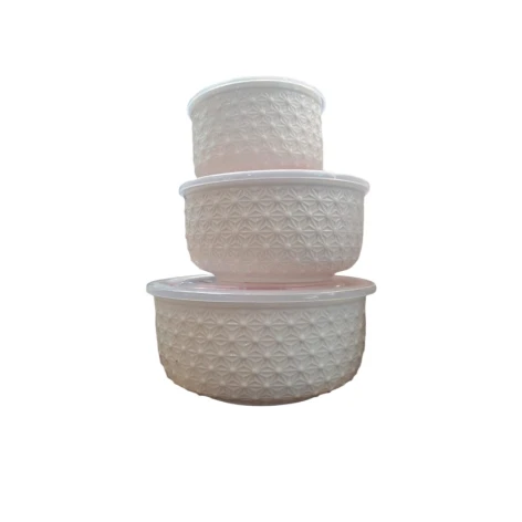 Набор контейнеров для хранения продуктов MagiDeal SE150, 3 шт, бежевый Набор контейнеров для хранения продуктов MagiDeal SE150, 3 шт, бежевый