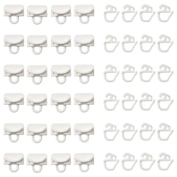 Крючки Ikea Vidga, пластик, белые, 24 шт Крючки Ikea Vidga, пластик, белые, 24 шт