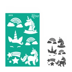 Трафарет самоклеящийся Rosa Talent, 13х20 см, №2813 Kids