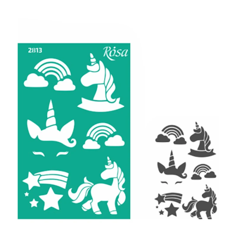 Трафарет самоклеящийся Rosa Talent, 13х20 см, №2813 Kids