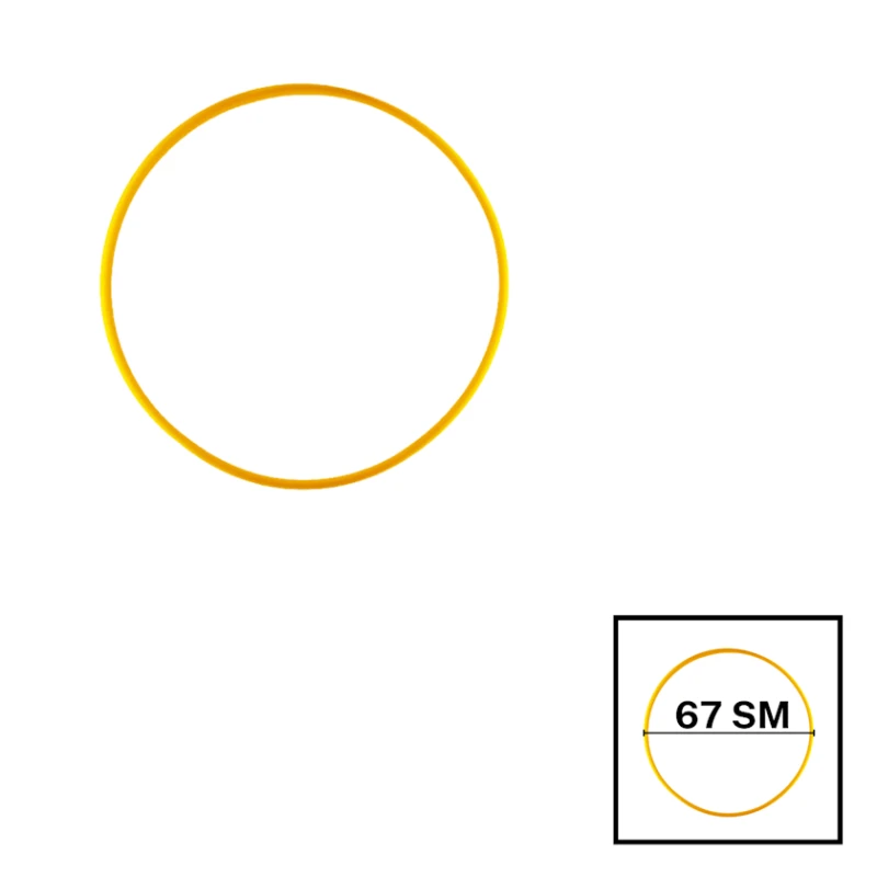 Гимнастический обруч Hula Hoop, 67 см, желтый Гимнастический обруч Hula Hoop, 67 см, желтый